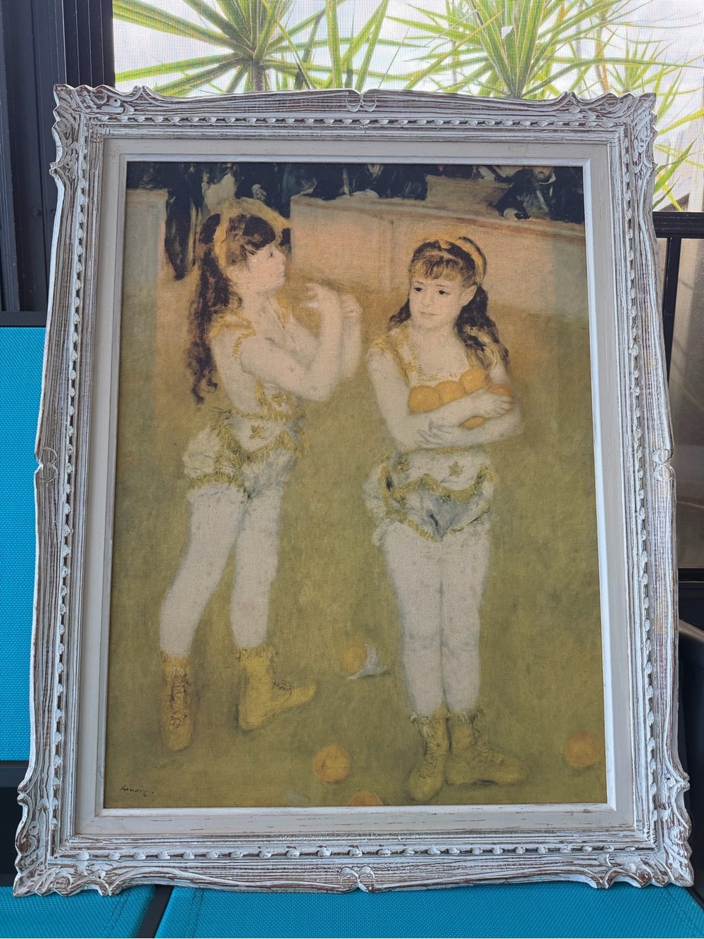Acrobats at The Cirque Fernando by Pierre-Auguste Renoir Canvas Art Poster